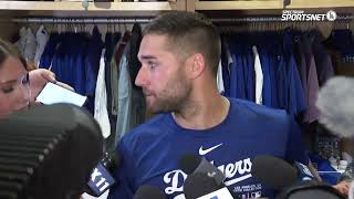 Kevin Kiermaier Talks About Being on the NLCS Roster dodgers [upl. by Chipman]