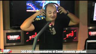 300 000 com et Cauet mauvais perdant  CCauet sur NRJ [upl. by Athenian]