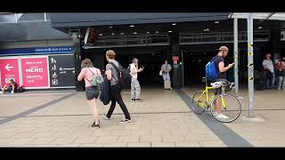 London 🇬🇧 Euston Station  Underground Tube Station and National Rail [upl. by Ydnew234]