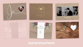 💌 Hochzeitseinladung von der Kartenmacherei [upl. by Alleira]