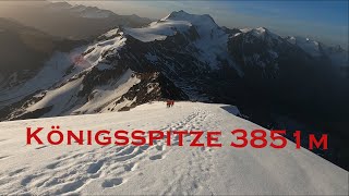 Königsspitze 3851m  Hochtour auf den Gran Zebrù [upl. by Haggar]