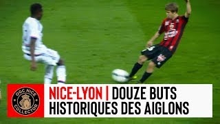 Nice  Lyon  12 buts historiques des Aiglons [upl. by Xyla]