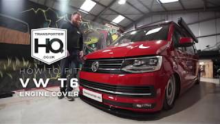 How to fit a Genuine VW T6 engine cover by Transporter HQ [upl. by Sandy]