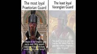 Praetorian Guard vs Varagian Guard romanhistory rome historymemes [upl. by Atled]