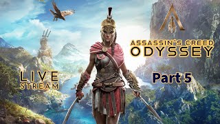 AC Odyssey  No commentary  Part 5  Live  Full Game Walkthrough [upl. by Asoj]