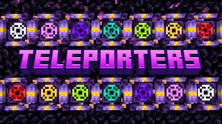 Teleporters MCPE Bedrock Edition Free Addon [upl. by Piane]