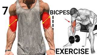 7 Best Biceps Workout For Big Bicpes workout [upl. by Nnaeirrac917]