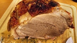 Schweinebraten Krustenbraten Rezept saftig zart knusprig lecker [upl. by Tamara11]