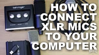 How To Connect an XLR Mic to Computer for Beginners [upl. by Amolap608]