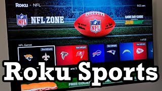 How to Watch Live Sports on Roku Free Channel TV Cable Team NFL NHL MLB Soccer College NBA FIFA [upl. by Hairym879]