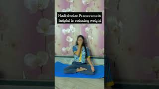 Nadi Shodhan pranayam mantra spiritualmantra motivation yogapractice yogalifeyogainspiration [upl. by Adelice]