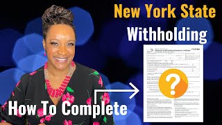 How To Fill Out NEW YORK State Tax Form [upl. by Zacharia459]