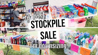 COUPONING STOCKPILE SALE downsizing my stockpile in half 😅 [upl. by Itsud]