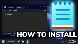 How to Install the New Notepad with Tabs on Windows 11 Any Version [upl. by Lanae]