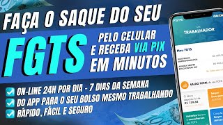 FGTS Como sacar em minutos [upl. by Nuhsal973]