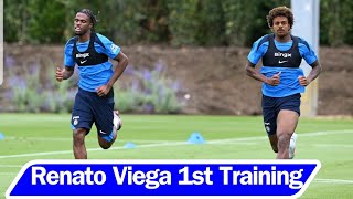 🔥🔥Renato Viega FIRST TRAINING At Cobham Welcome To Chelsea  chelseanews chelseatraining [upl. by Jevon316]