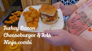 Ninja Combi Turkey bacon cheese Burger The Perfect Comfort Food [upl. by Ecinwahs]