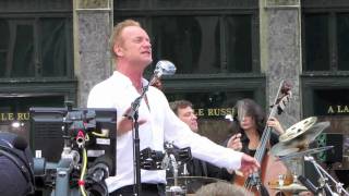 Sting performs quotEnglishman In New Yorkquot live in NYC [upl. by Ahsilac961]