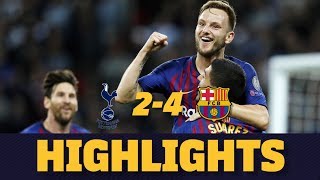 TOTTENHAM 24 BARÇA  Match highlights [upl. by Edbert]