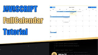 Full Calendar El mejor plugin para calendarios y eventos Vanilla JavaScript FullCalendar Plugin [upl. by Aribold169]