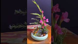 Gladiolus flowerarrangementideas flowermaking ikebana [upl. by Jestude]