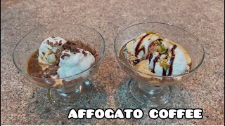 How To Make Affogato CoffeeAffogato Coffee Icecream Dessert Recipe [upl. by Faxan]