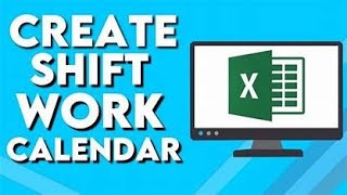 How to Create Work Shift Calendars in MS Excel  StepbyStep Tutorial [upl. by Savory937]