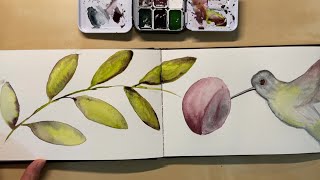 Fill Your Sketchbook with Rosa Gallery GRANULATING Watercolors [upl. by Ennazus]