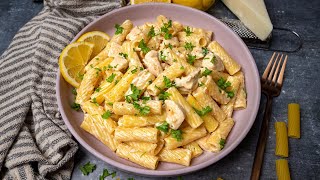 Creamy Lemon Chicken Pasta [upl. by Lilith933]