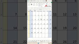 Dynamic Calendar Template In Excel with week number Excel Tips and Tricks [upl. by Heurlin]