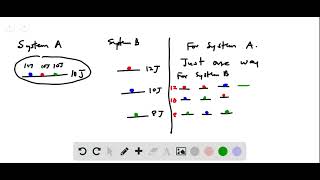 Suppose two systems each composed of three particles represented by circles have 30 J of total ene [upl. by Elrod]