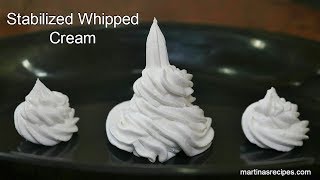 Cake Tutorial Whipped Cream Icing  Stabilized Whipped Cream Recipe [upl. by Acenes]