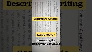 Essay Topic For Descriptive Writing ibpspo banking uiic bankexam shorts short yt [upl. by Melony164]