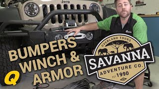 Project JK Savanna  Front amp Rear Bumper Tire Carrier Winch and Side Armor Install [upl. by Peggie]