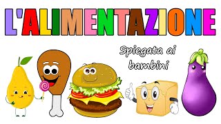 🍗🍔 LALIMENTAZIONE spiegata ai bambini 🍆🧈 [upl. by Crespo]