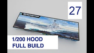 HMS Hood 1200  Trumpeter  RC Conversion [upl. by Rednaskela255]