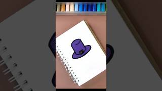 🎩🎩 How to draw Hat  ❤️ Hat Easy Drawing and Sketch Idea hat drawing sketching [upl. by Pepper]