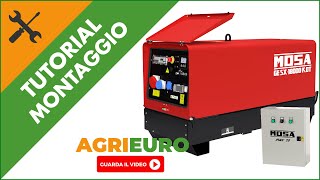 Generatore di corrente MOSA GE SX 18000 KDT montaggio [upl. by Noyad587]