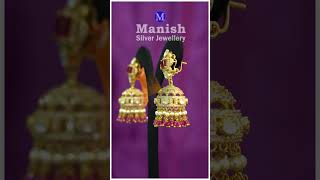 Earrings Silver Jewellery Designs  Manish silver jewellery  jewellery fashion [upl. by Talanian]