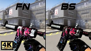 CSGO M4A4  NeoNoir  Skin showcase all floats 4K60FPS [upl. by Fishback]