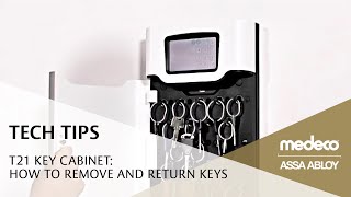 Medeco T21 Key Cabinet How to Remove and Return Keys  Medeco Locks [upl. by Pros]