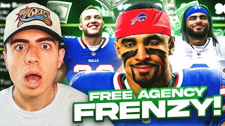 WE RESET THE NFL AND PUT EVERYONE INTO FREE AGENCY FULL SEASON [upl. by Esertak]