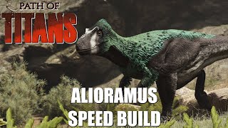 Path of Titans  Alioramus Speed Build  Character Creation  Build  Abilities  Combat [upl. by Ellehs]