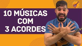 10 MÚSICAS MUITO FÁCEIS PARA CAVACO CIFRAS NA TELA  3 ACORDES [upl. by Shermie]