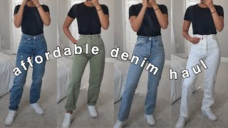 affordable denim haul  under 40 [upl. by Andromada]