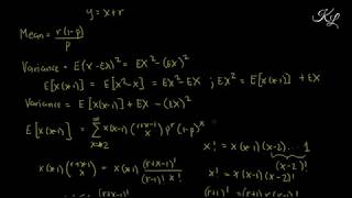 Negative binomial distribution  Example 2 [upl. by Eniksre991]