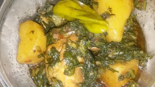 spinach and chicken curry recipe simple but tasty [upl. by Yahsram]