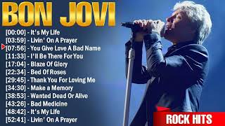 Bon Jovi Greatest Hits Full Album  10 Biggest Rock Songs Of All Time [upl. by Dugald]