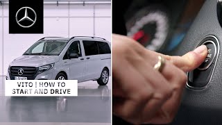 MercedesBenz Vito amp eVito 2024  How To Start The Van [upl. by Eedia]