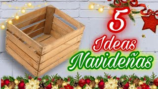 Manualidades Navideñas 2023  Ideas con cajas de fruta para navidad Christmas Diy [upl. by Eissirk611]